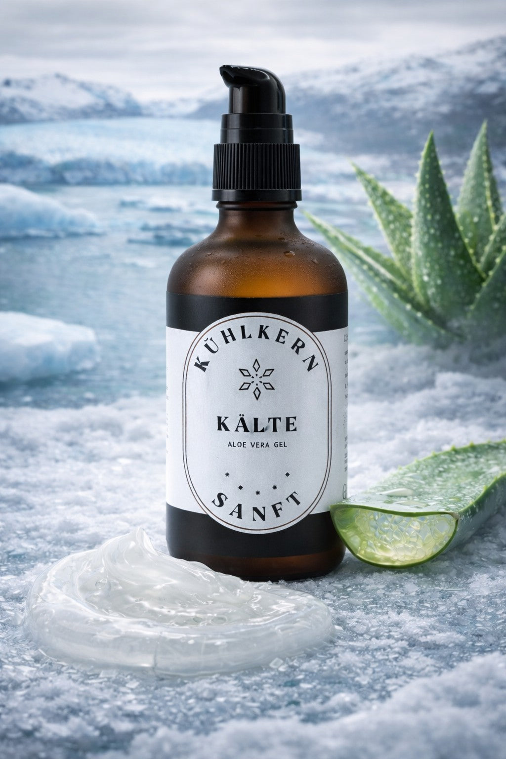 Original Kühlkern® Sanftes Kühlgel – Aloe Vera, Rosenwasser & Sandelholz für perfekte Hautregeneration