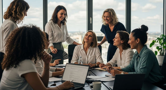 Wechseljahre Büro Frauen Meeting