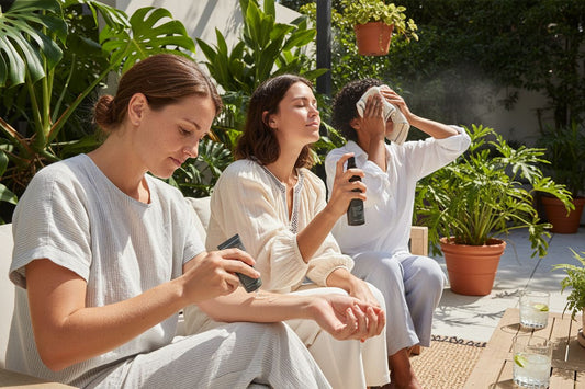 haut abkühlen, natürliche Wege, Sommer