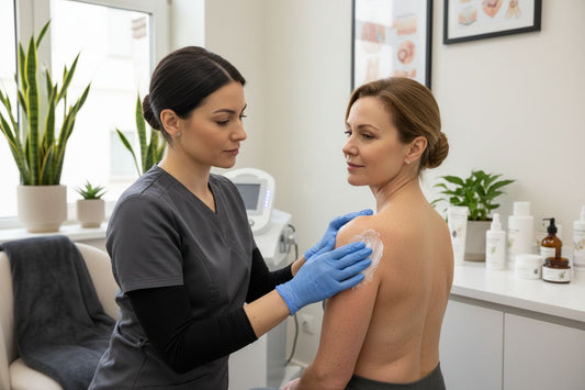 professionelle Hautkühlung anwenden