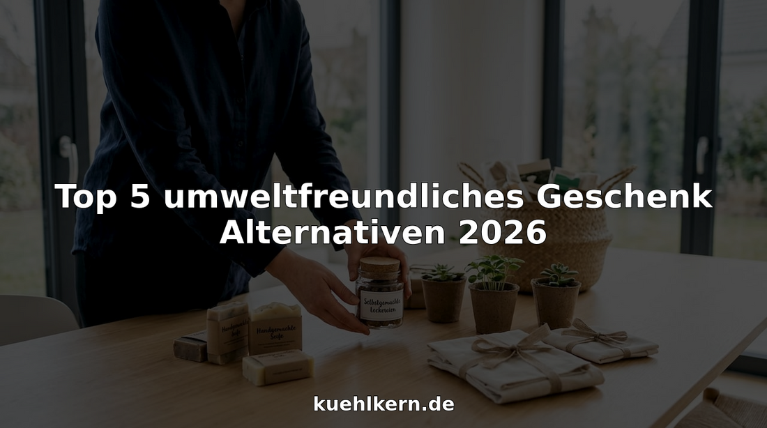 Nachhaltige Geschenkideen auf dem Couchtisch