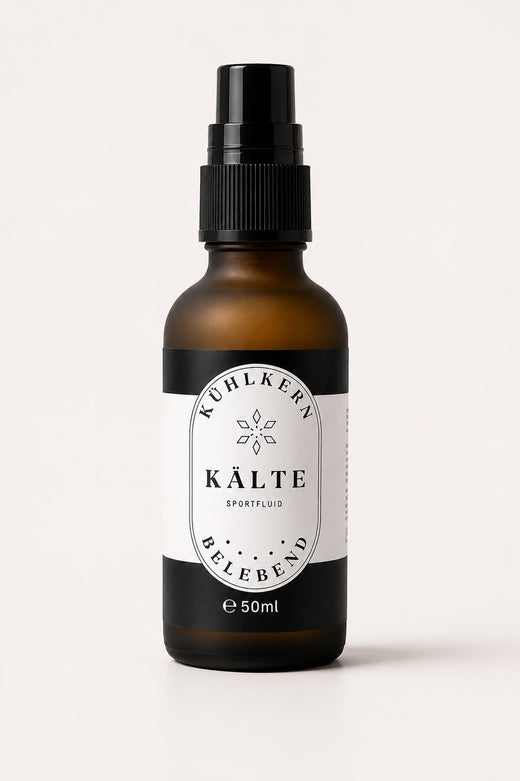 Kühlkern kosmetisches Kühlspray in der 50-ml-Glasflasche